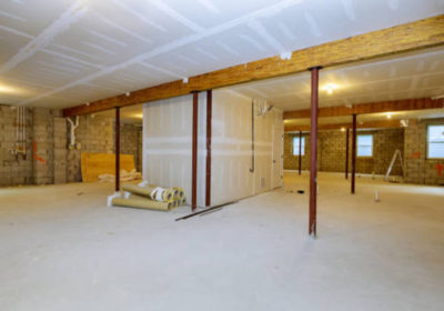 basement remodel drywall