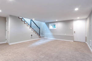 remodeled basement staircase