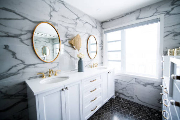 marble tile bathroom remodel