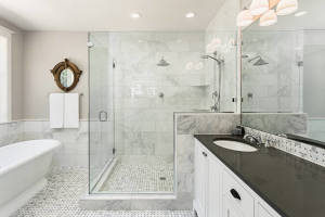 tub and shower bathroom remodel