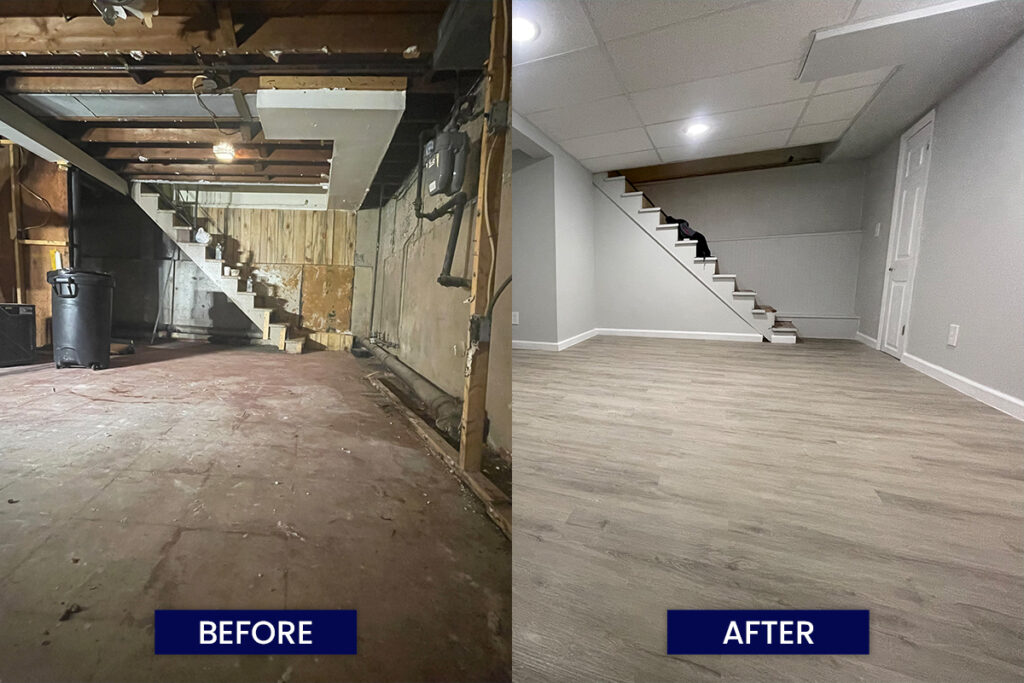 Cedar Grove Basement finishing project