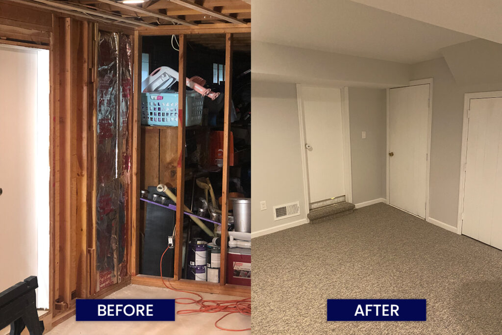 Livingston basement finishing, Temprano